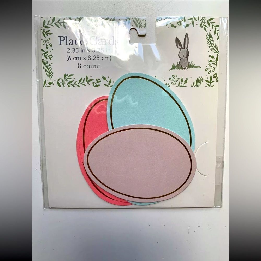Easter Egg Place Setting Cards set of 8